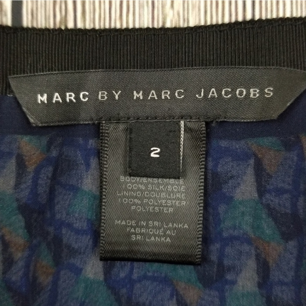 Marc by Marc Jacobs Paradox Print Silk Skirt - Picture 5 of 6